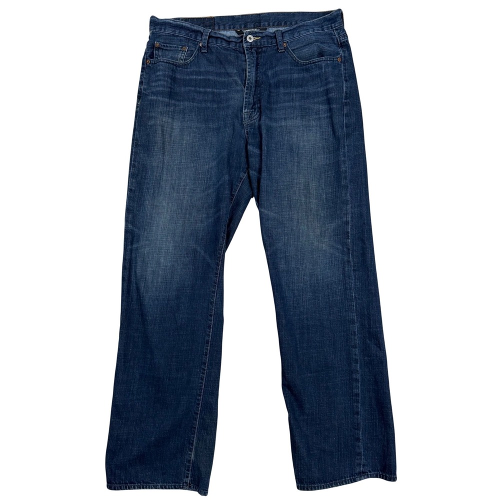 Lucky Brand Jeans 36x31 Straight Leg Dark Wash Indigo Denim Casual Rugged
